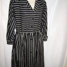 Black and White Striped Dress