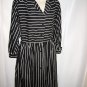 Black and White Striped Dress