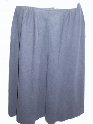 Navy Blue Wool Skirt