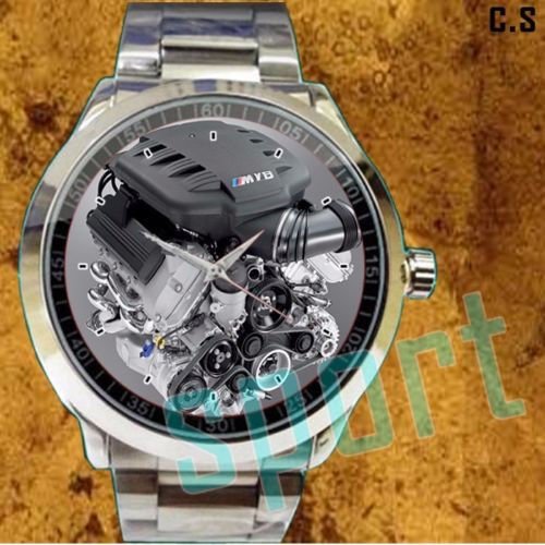BMW M3 V8 engine features Brake Energy Regeneration sport metal watch