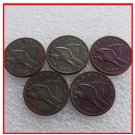 RARE United States Full Set of 1854-1858 5pcs Flying Eagle Cents Coins. Explore Now!