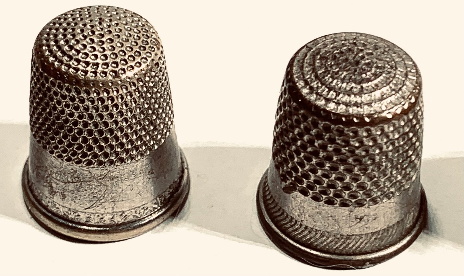 Vintage Metal Thimbles 7pc