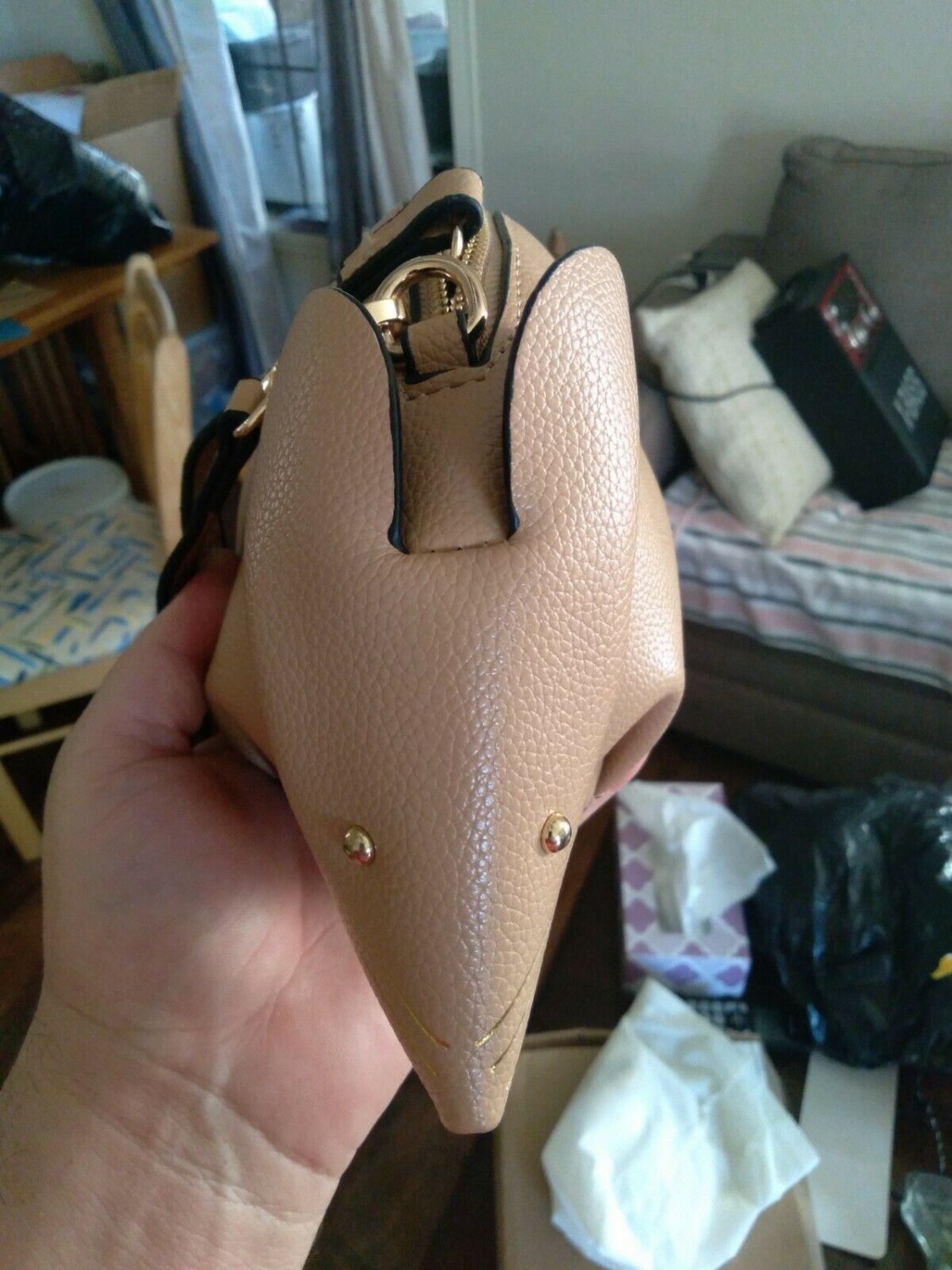 mouse Crossbody Purse...removable strap