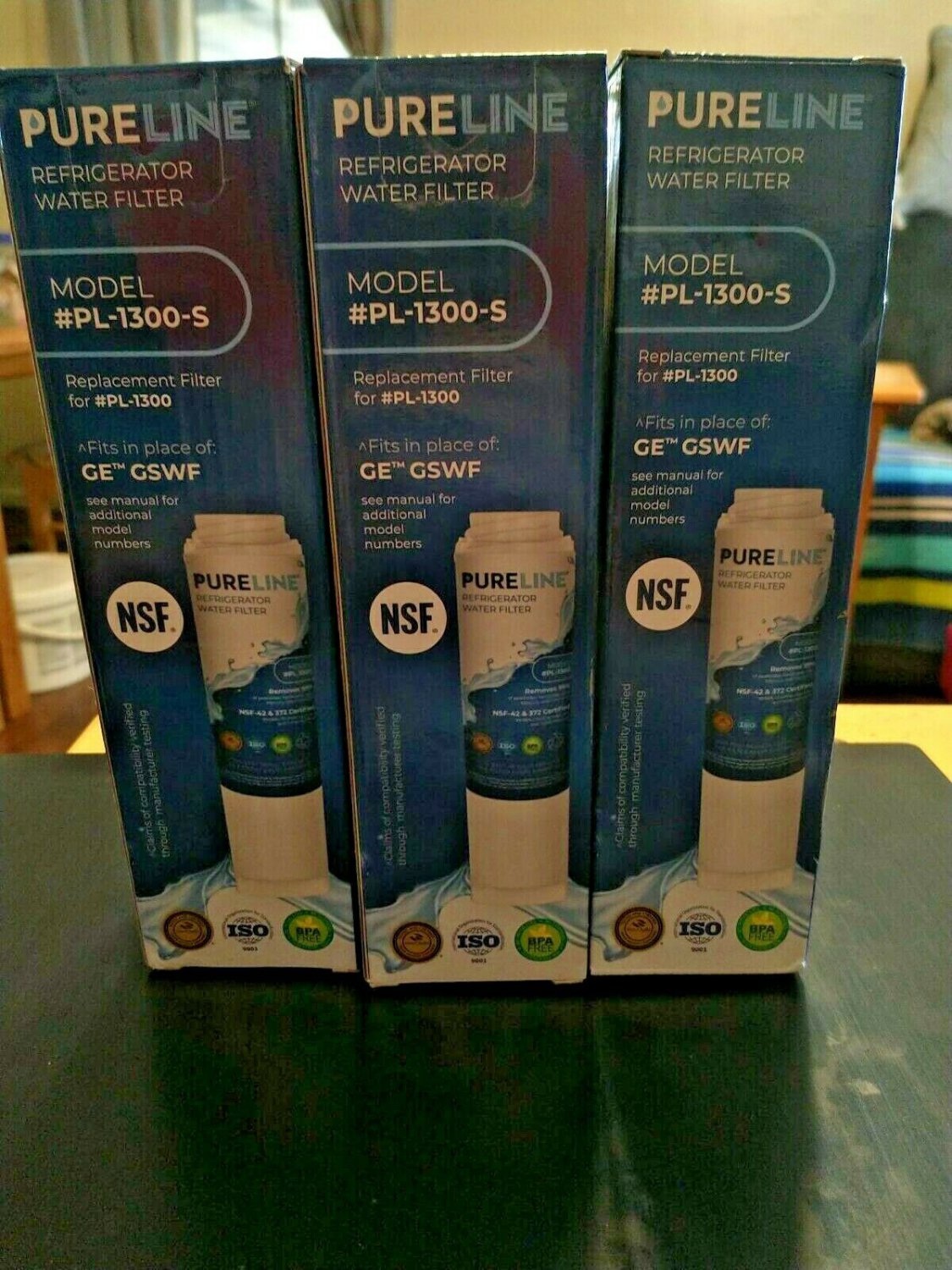 Pureline PL-1300-S Refrigerator Water Filter Replaces GE GSWF