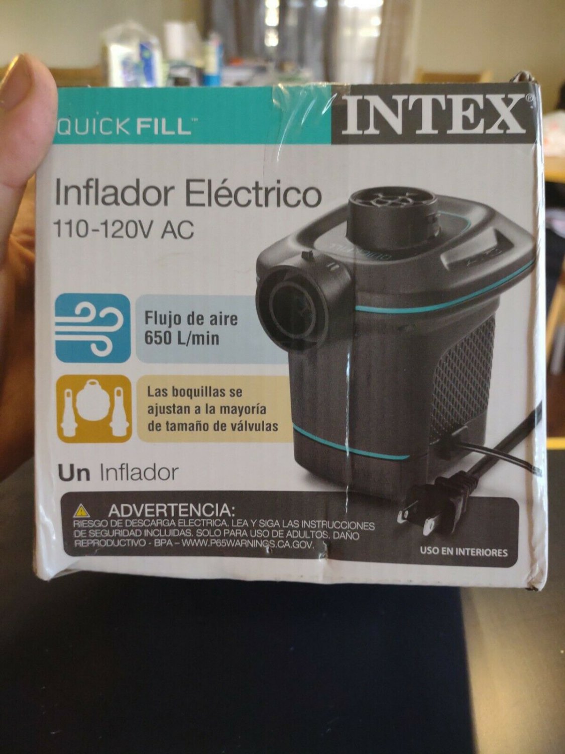 Intex 66639E 120V Quick Fill AC Electric Air Pump with Interconnected Nozzles
