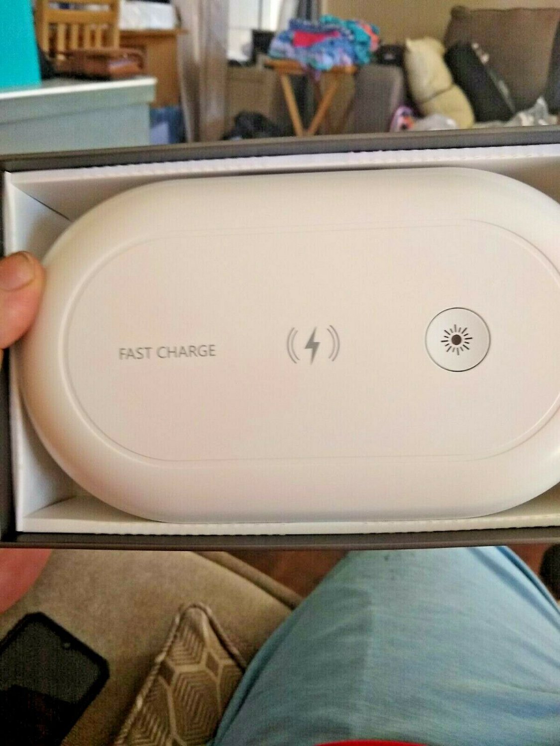 Mobile Phone Jewelry UV Ozone Sterilizer Wireless Charger Disinfection Box Case