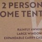 Adventrek 2 Person Dome Tent With Expandable Carry Case Camping Outdoors