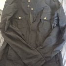 Wenven Originals Mens Military Field black lined  full zip and snap coat 2XL