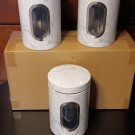 3Pack FoodStorage_1 Food Storage Canister White/Black Container Marble Window