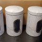 3Pack FoodStorage_1 Food Storage Canister White/Black Container Marble Window