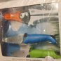 Kuhn Rikon Kinder Kitchen Essential Knife Set, Blue/Green