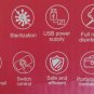 Crealight UVC LED Multi-function Sterilizing Bag Light Disinfection Red New