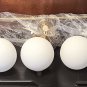 Gold Bathroom Vanity Light Fixtures, Modern 3 Lights Globe Wall