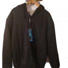 MACK RUSSO Men's Brand New Grey Fleece Hoodie Pullover Sweatshirt Large