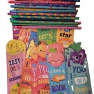 60 Pcs Scented Bookmarks and Scented Pencils Christmas Gifts Bulk Kids Fun Fr...
