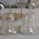 HAMPTON BAY ANDENNE 4-LIGHT BRUSHED NICKEL VANITY FIXTURE GLASS SHADES