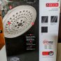 Delta 3-Spray 8 in. Wall Mount Power Drench H2Okinetic Technology Shower Head