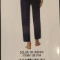 Weatherproof 32 Degrees Womens Pants Dark Indigo Blue Linen Pull On Sz 2XL