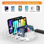 Alxum 60W 10 Ports USB Charging Station for Multiple Devices, Multi USB Charger