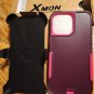 Case for iPhone 15 Pro Max Heavy Duty Rugged Case Belt Clip Holster Kickstand