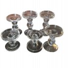 BTGLLAS 3-Piece Set of Glass Candlestick, Crystal Candlestick Holder Holder a...