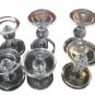 BTGLLAS 3-Piece Set of Glass Candlestick, Crystal Candlestick Holder Holder a...