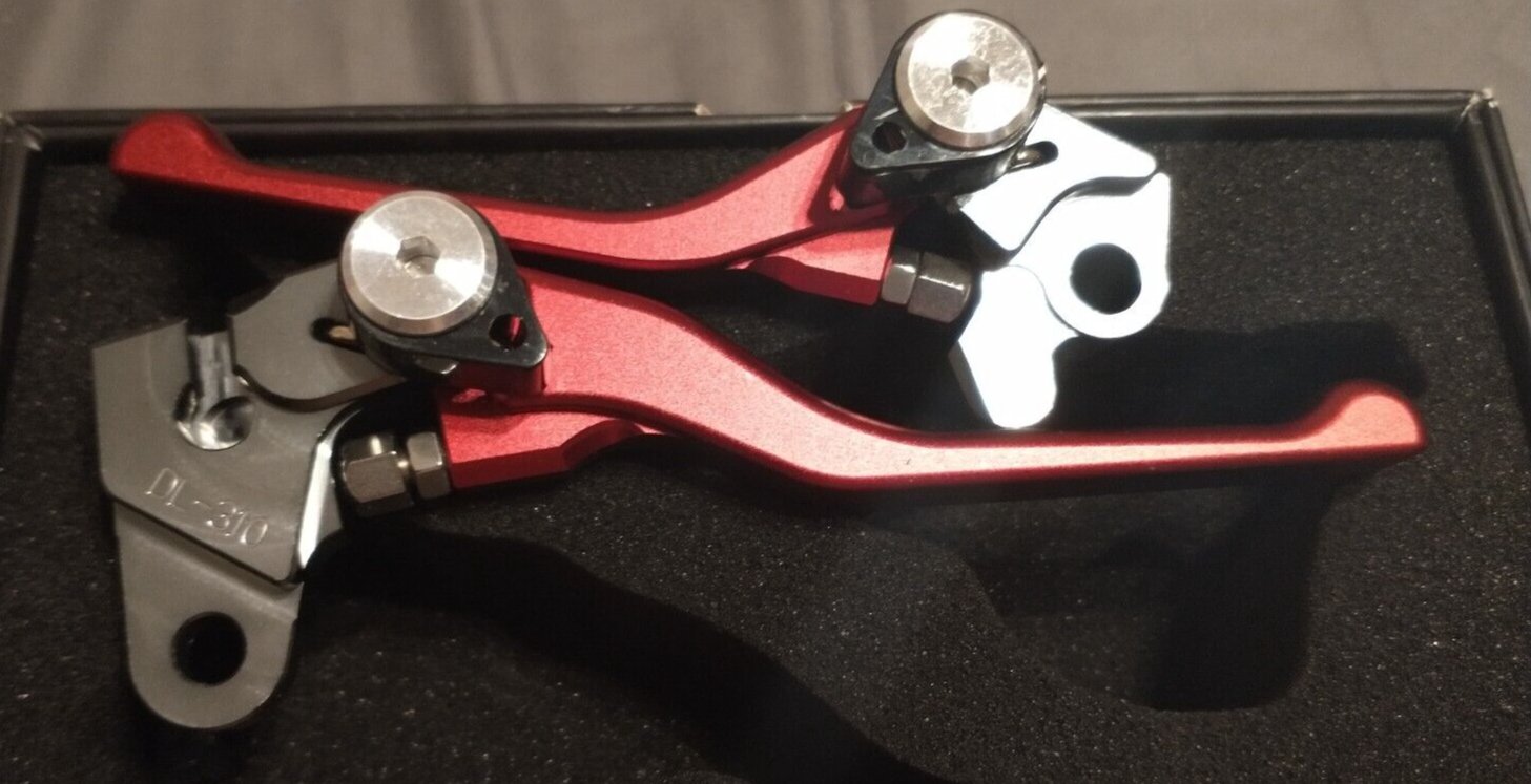 POISON SCORPION Red Off-Road/Dirt Bike Brake Clutch Levers