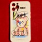 iPhone 13 Case Cover Cartoon Bear Clear Phone Case Animal Pink Protective Cute