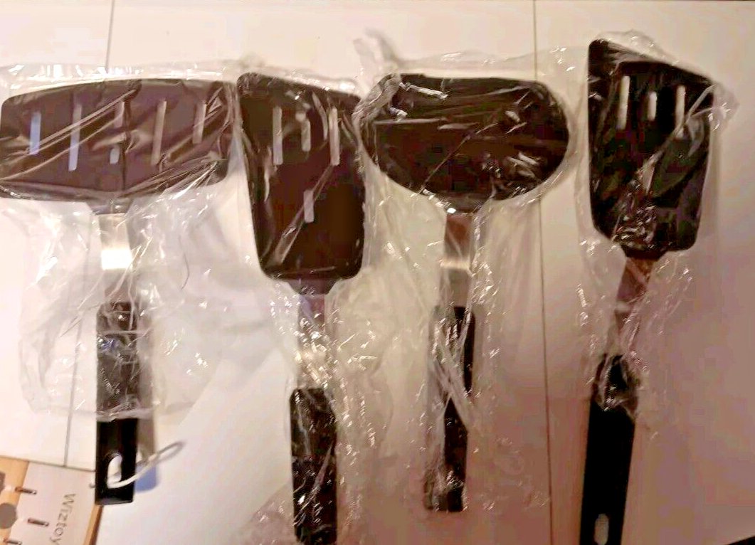 Silicone Spatula Turner, 4-Pack Spatulas 600&Acirc;&deg;F Heat Resistant Set for Nonstic...