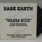 RARE EARTH 12" Single - Warm Ride - Motown PROMO disco funk 1978, EX/VG+, R-0554