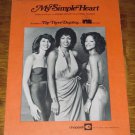 The Three Degrees - My Simple Heart (1978) - sheet music