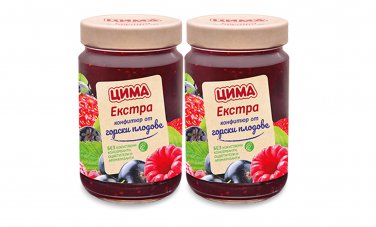 EXTRA Forest Fruit Jam 2x360g Natural Organic Product