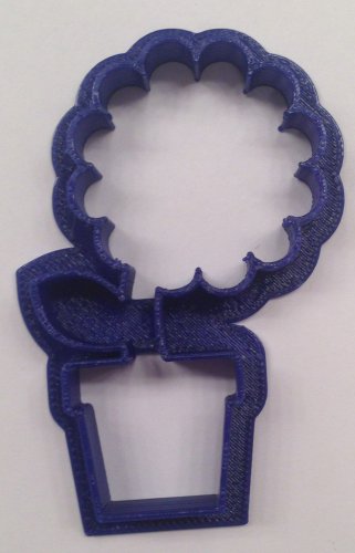 Flower Pot Cookie Cutter - Choice of Sizes - 3D Printed Plastic