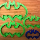 Batman Logo Cookie Cutter - Choice of Sizes (3D Printed Plastic)