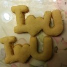 Valentine - I Heart U Cookie Cutter (I Love You) Choice of Sizes - 3D Printed