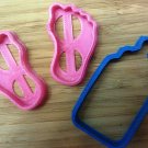 Baby Shower Cookie Cutters: Baby Bottle, Foot Prints - Choice of Sizes