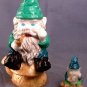 Gnome on Mushroom - Hand Painted - Choice of Sizes- 3D Printed Plastic