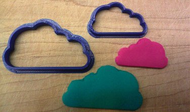 Cloud Cookie Cutter - Choice of Sizes - 3D Printed Plastic