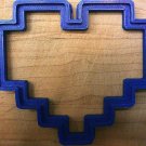 Valentine - 8 Bit Heart Cookie Cutter - Choice of Sizes - 3D Printed Plastic