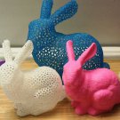 Easter Bunny Solid or Laced (Voronoi) Choice of Sizes - 3D Printed Plastic