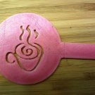 Coffee Stencils - Heart, Swirly, Apple, Sunshine, Rose, Cup of Java - 3D Printed