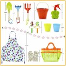 12 Pcs  Kids Gardening Tools Set Toddler Include Tote Bag