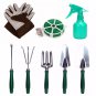 9 Piece Garden Tools Set with Gloves Colorful Hand Tools Kit