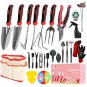 87Pcs Gardening Tools Set, Heavy Duty Garden Tool Kit