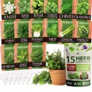 15 seeds culinary herb heirloom & non gmo high germination rate - pack