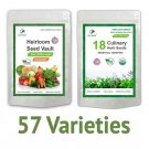 seeds 57 heirloom vegetable and herb varieties - over 25,000