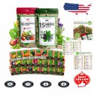 non-gmo heirloom seeds: 70-variety bundle with 32,000 indoor/outdoor options