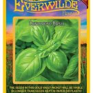 2000 seeds genovese basil herb - everwilde farms mylar seed packet