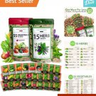 seeds 70 non-gmo heirloom bundle - vegetable and herb varieties 32,000