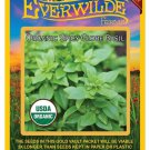 1000 seeds organic spicy globe basil herb - everwilde farms mylar packet